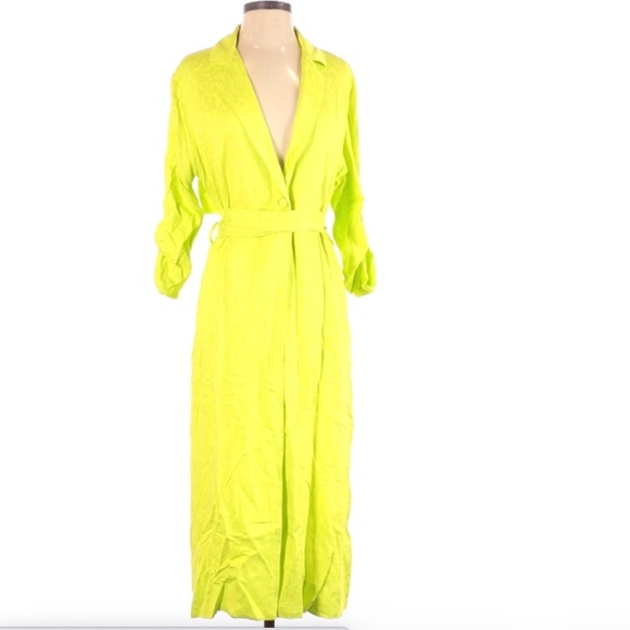 (NWT) AFRM Hendrix lime green Duster | WOMENS SMALL - Picture 4 of 5